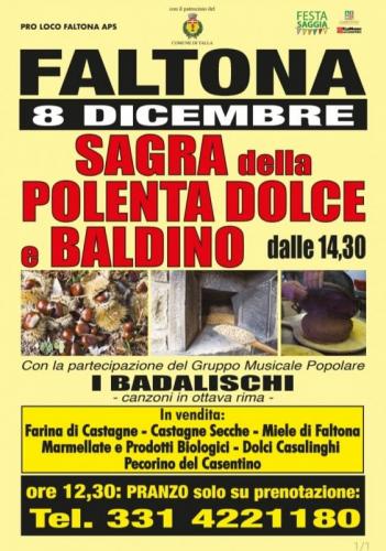 Sagra Della Polenta Dolce E Baldino A Faltona - Talla